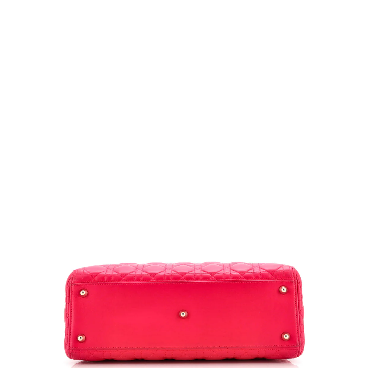 Lady Dior Bag Cannage Quilt Lambskin Large - Deep Luxury