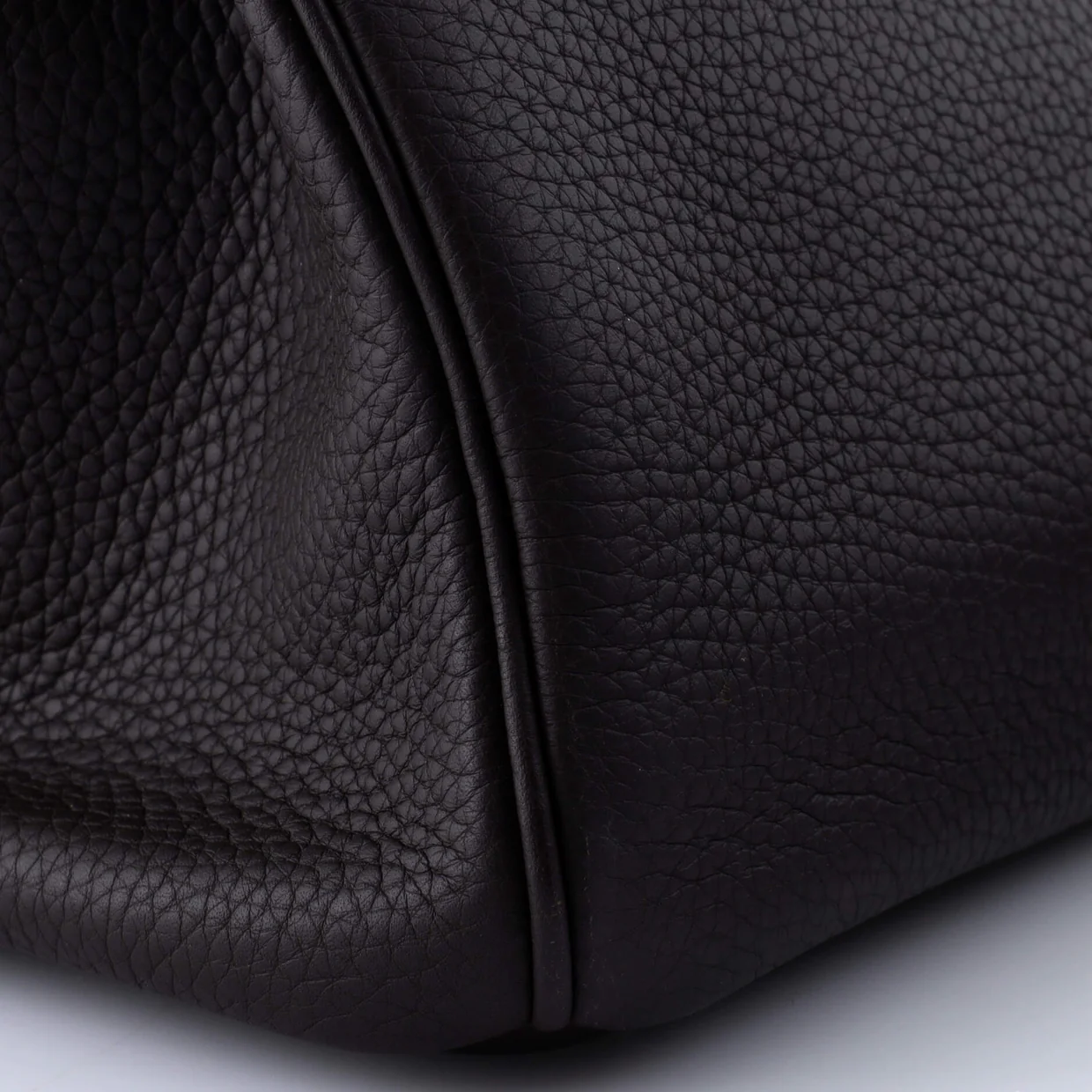 Birkin Handbag Chocolat Clemence with Palladium Hardware 35 - Deep Luxury