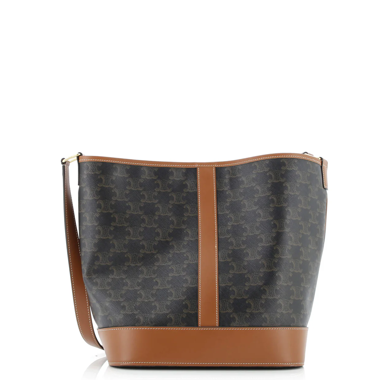 Bucket Bag Triomphe Coated Canvas Medium - Deep Luxury