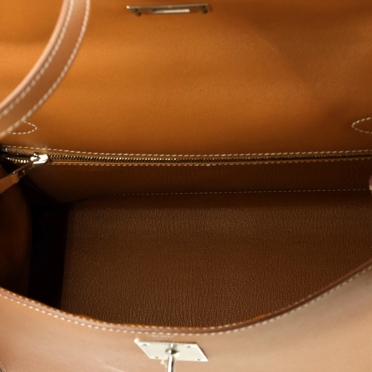 Kelly Handbag Gold Madame with Palladium Hardware 28 - Deep Luxury