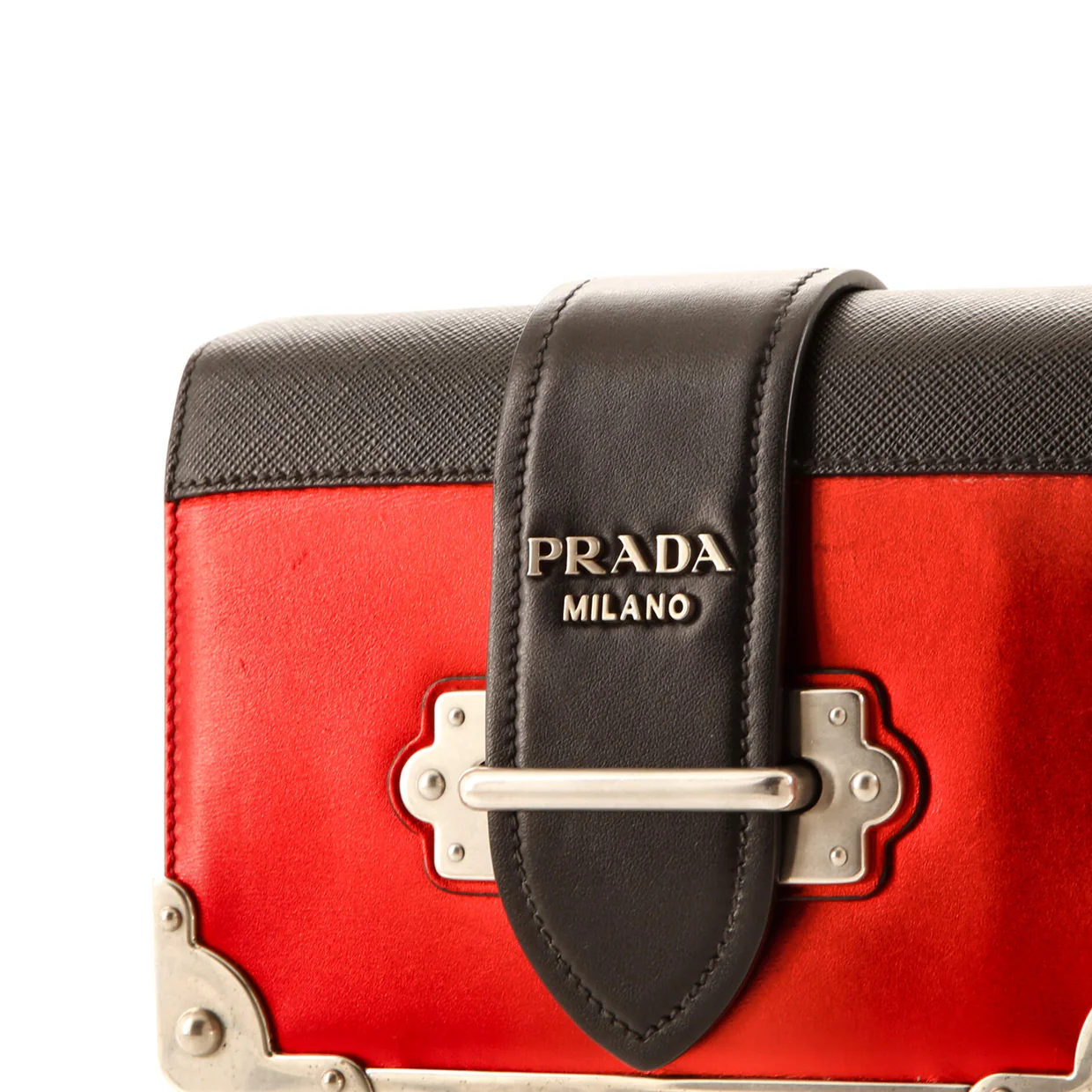 Cahier Chain Crossbody Bag City Calf and Saffiano Small - Deep Luxury