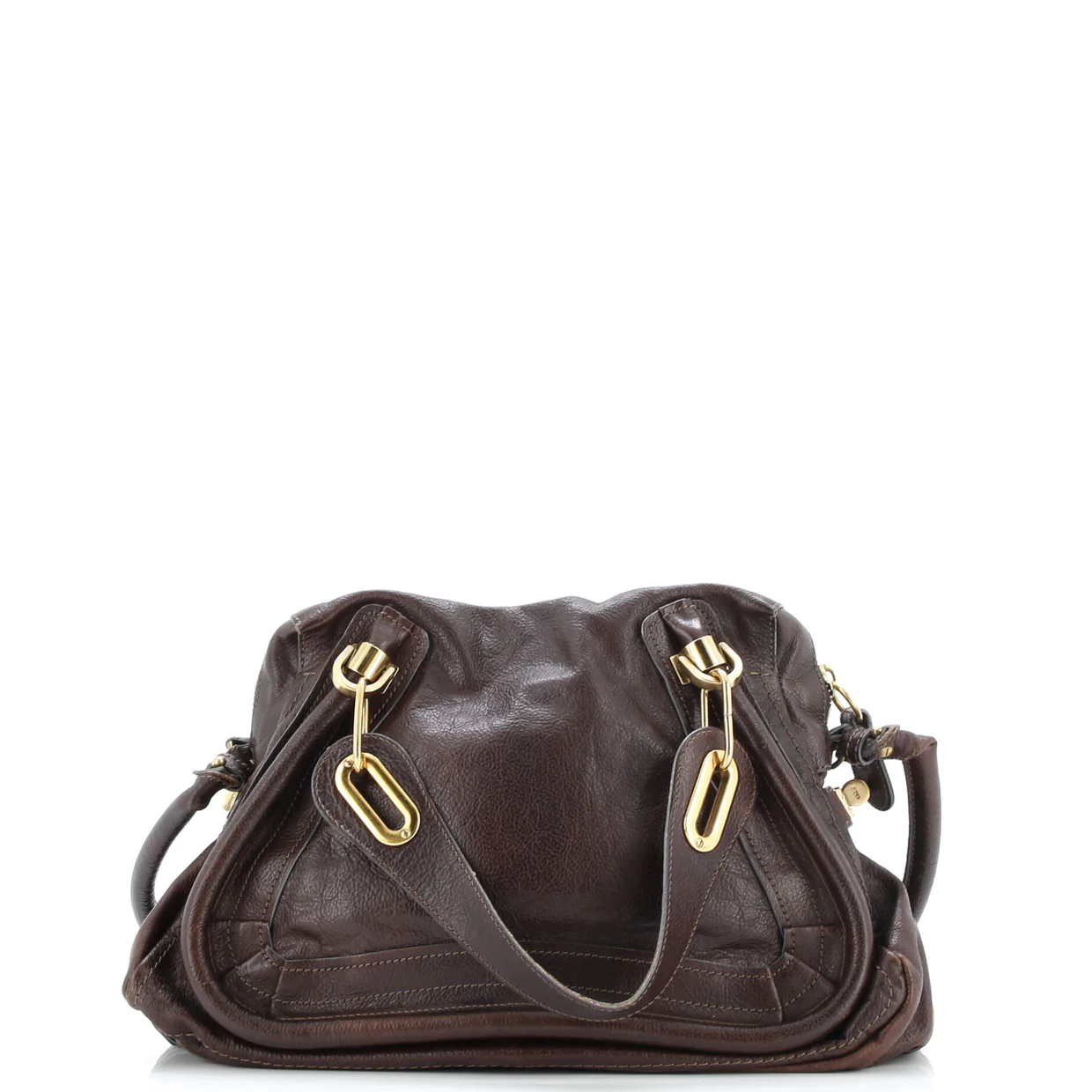 Paraty Top Handle Bag Leather Medium - Deep Luxury