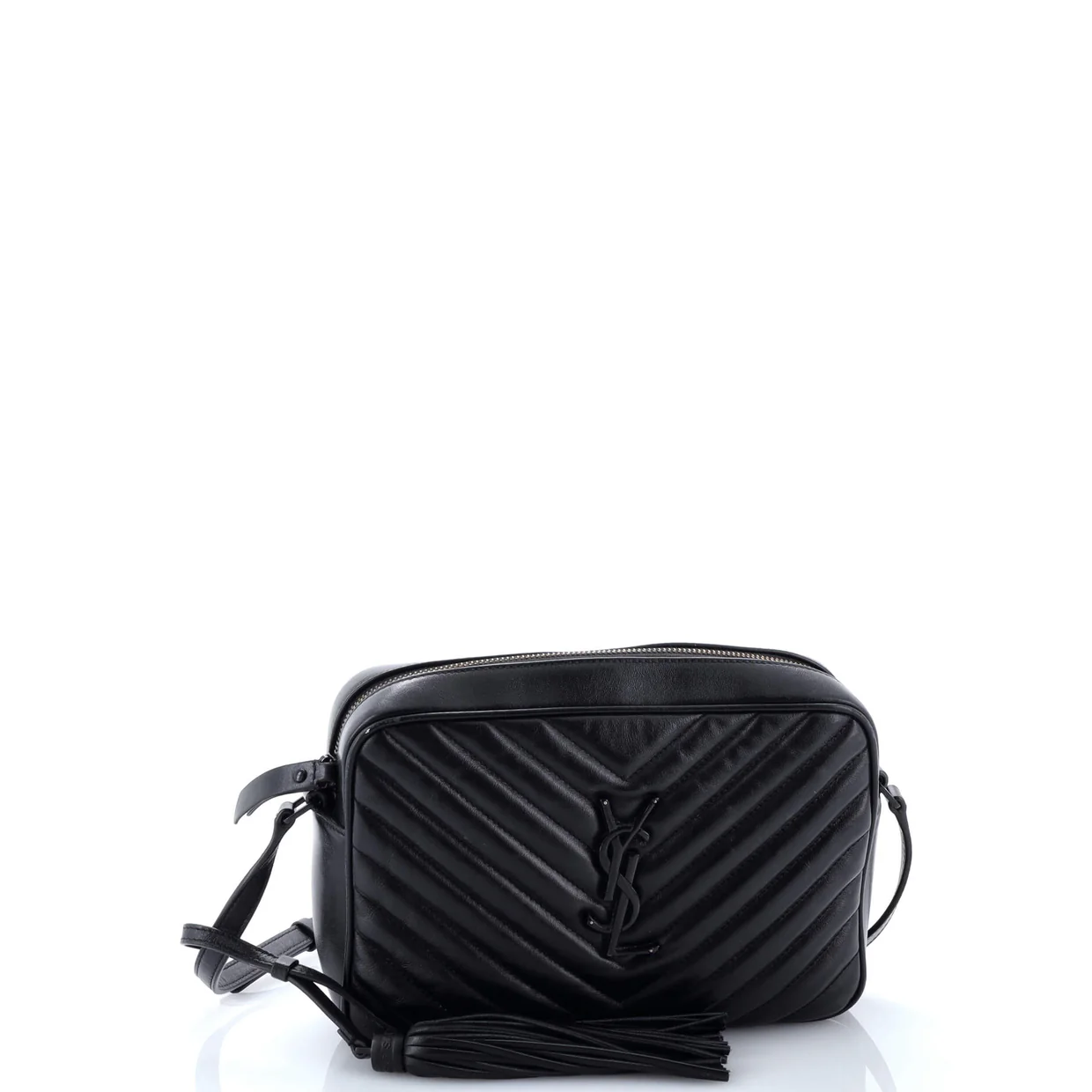 Lou Camera Bag Matelasse Chevron Leather Small - Deep Luxury