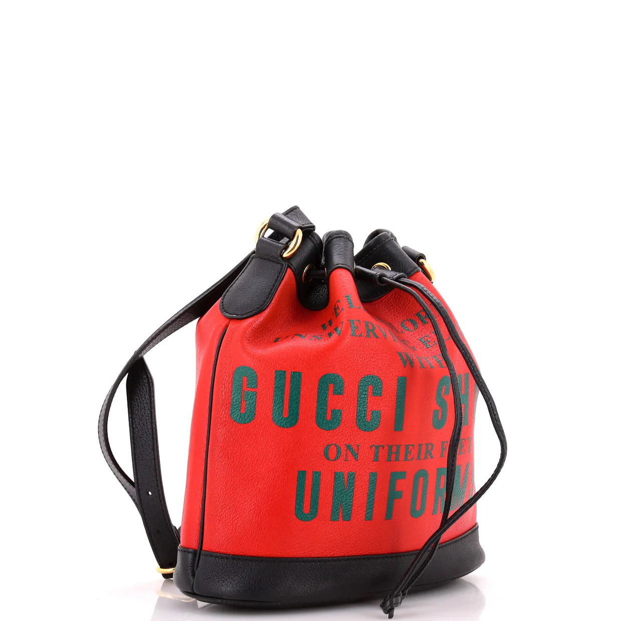 100 Bucket Bag Printed Leather - Deep Luxury