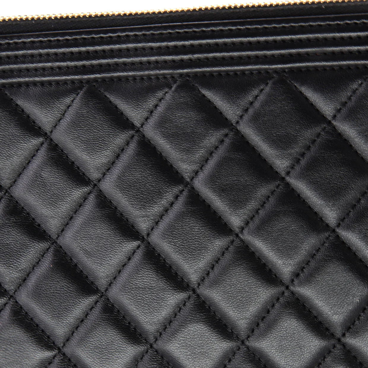 Boy O Case Clutch Quilted Lambskin Large - Deep Luxury