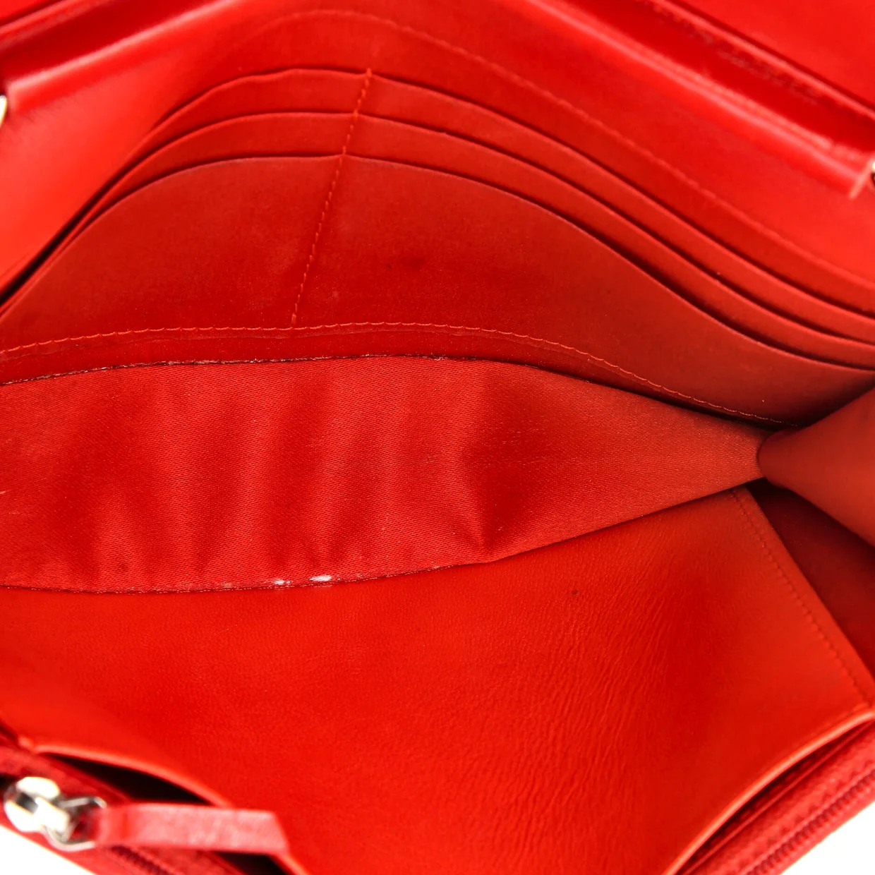 Wallet on Chain Camellia Lambskin - Deep Luxury