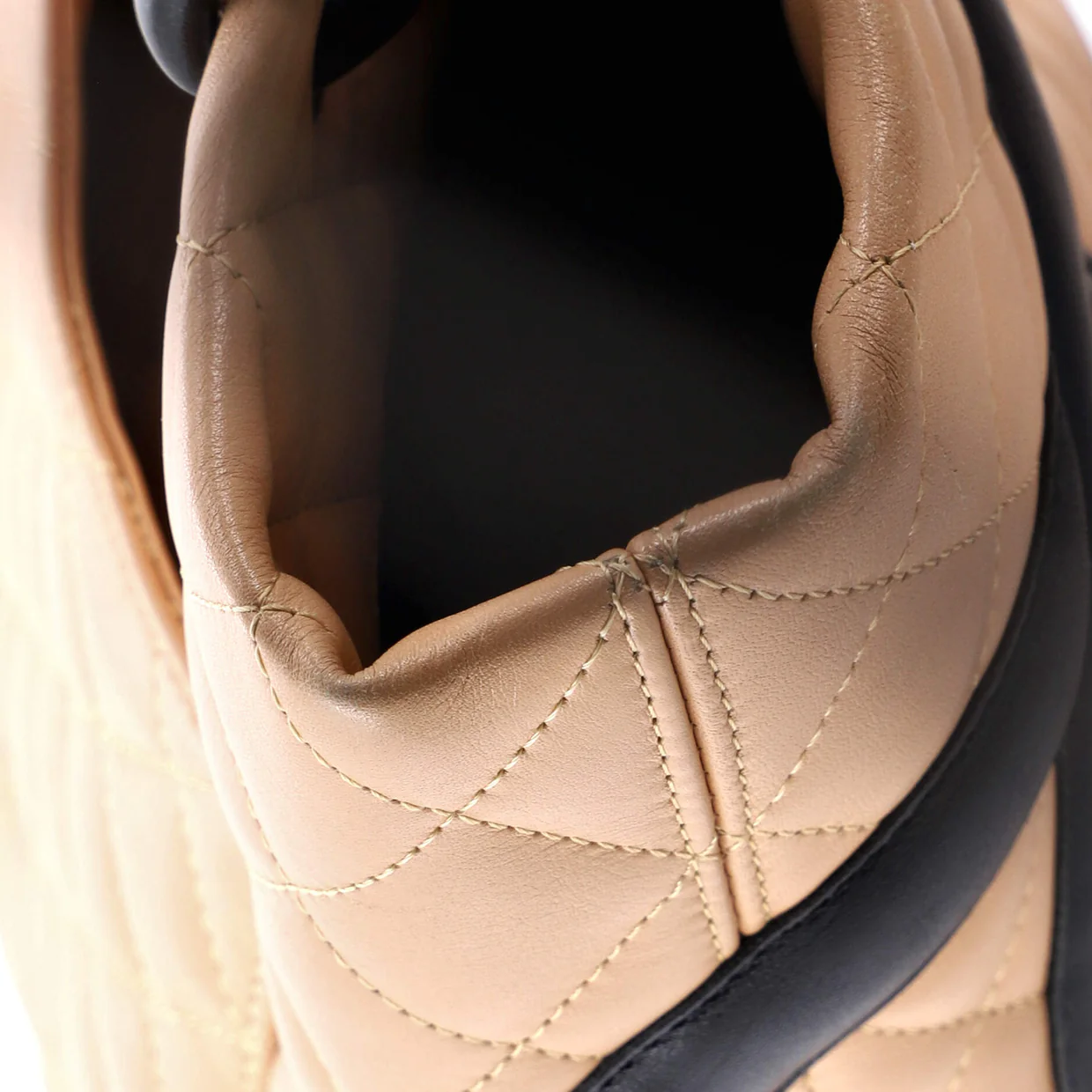 Cambon Tote Quilted Leather Medium - Deep Luxury