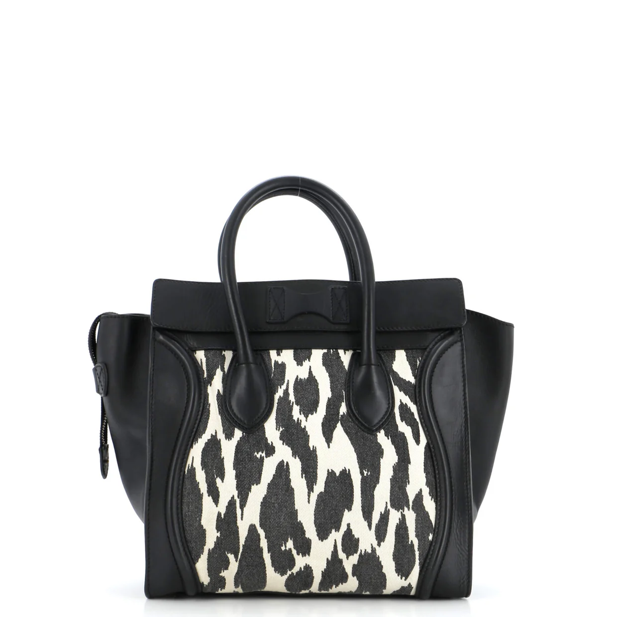 Luggage Bag Printed Canvas and Leather Mini - Deep Luxury