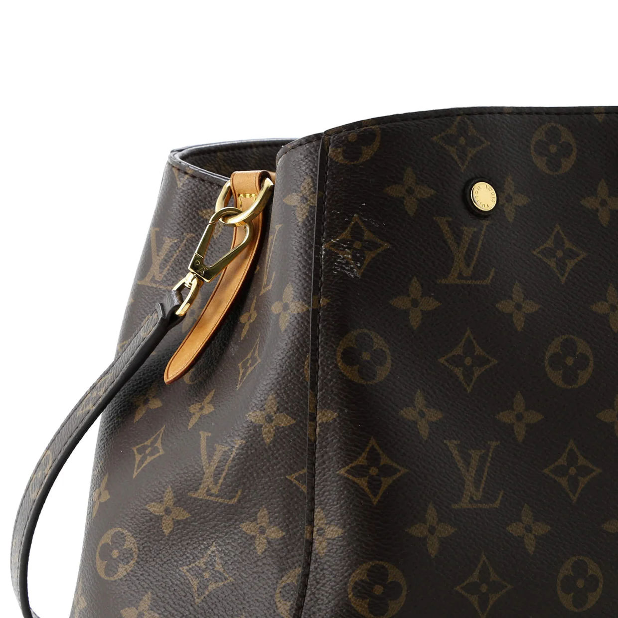 Montaigne Handbag Monogram Canvas MM - Deep Luxury