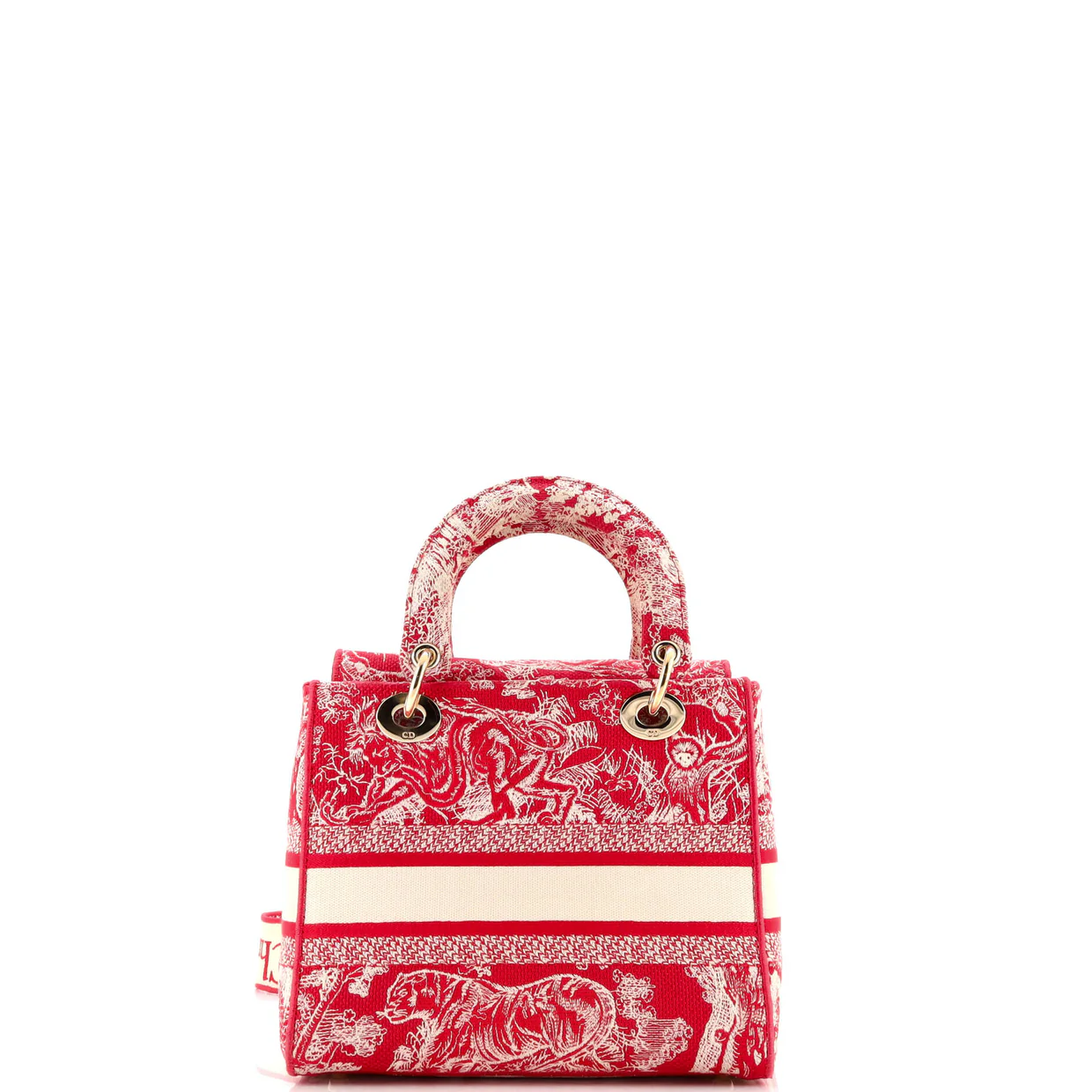 Toile de Jouy Lady D-Lite Bag Embroidered Canvas - Deep Luxury