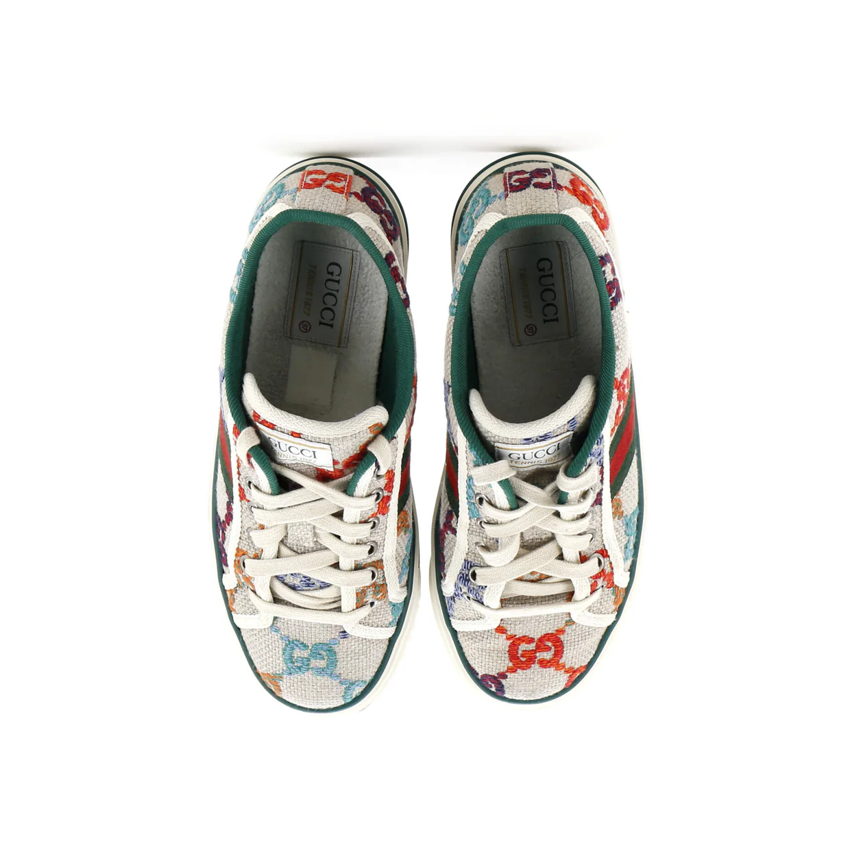 1977 Tennis Sneakers GG Embroidered Canvas - Deep Luxury