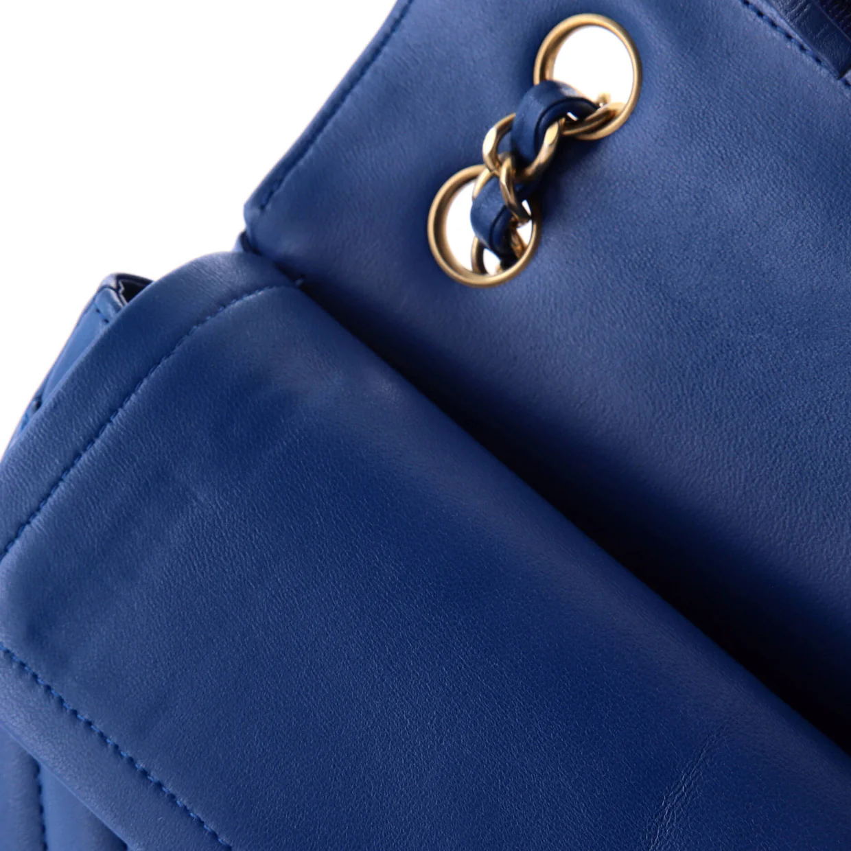 Classic Double Flap Bag Chevron Lambskin Small - Deep Luxury