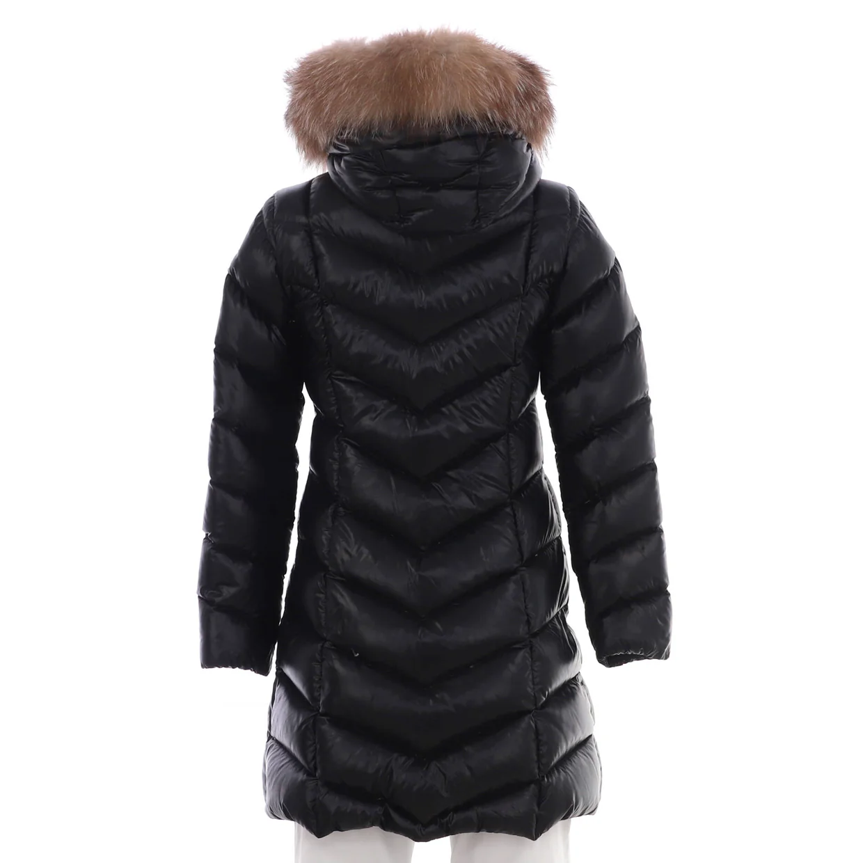 Women's Fulmarus Puffer Coat Quilted Polyamide with Down and Fur - Deep Luxury