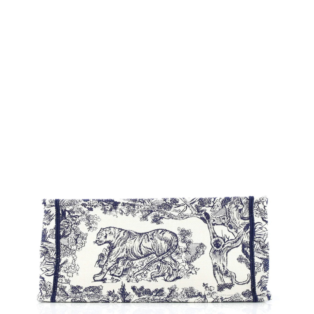 Book Tote Embroidered Canvas Medium - Deep Luxury