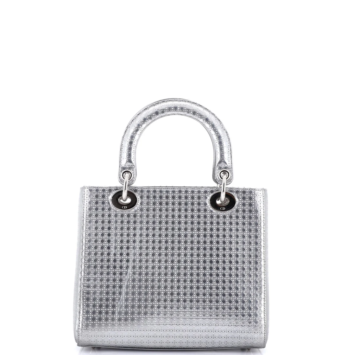 Lady Dior Bag Micro Cannage Metallic Calfskin Medium - Deep Luxury