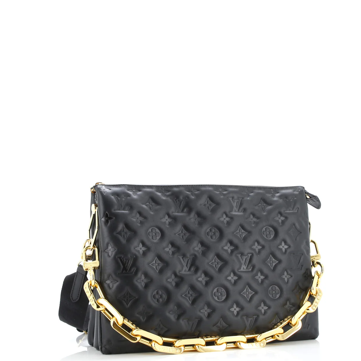 Coussin Bag Monogram Embossed Lambskin MM - Deep Luxury