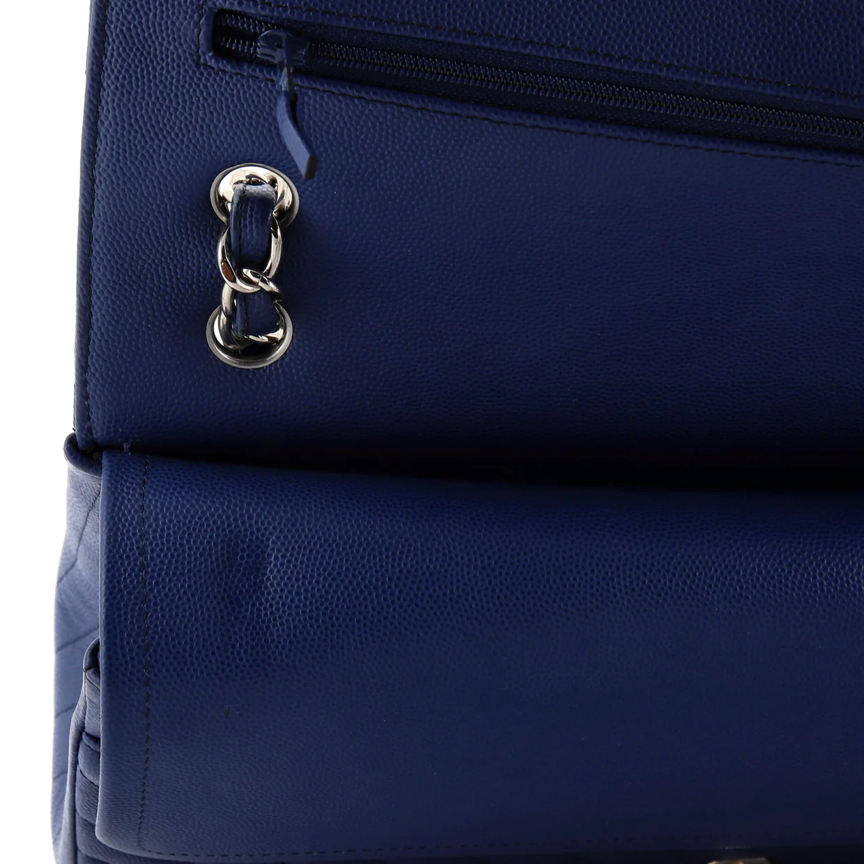 Classic Double Flap Bag Chevron Caviar Jumbo - Deep Luxury