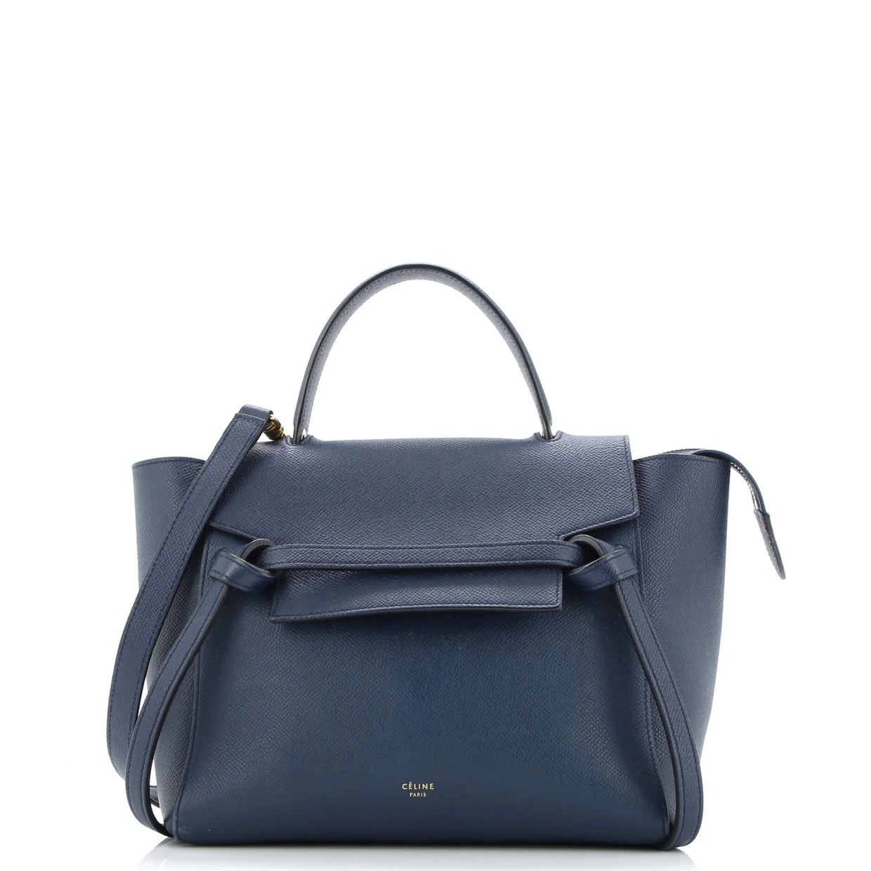 Belt Bag Textured Leather Mini - Deep Luxury