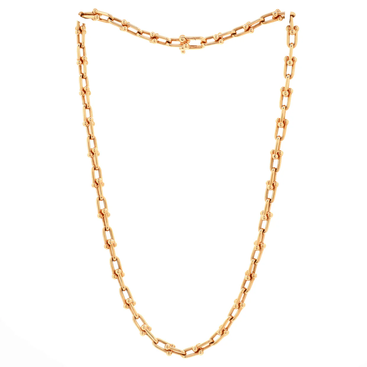 HardWear Link Necklace 18K Rose Gold Small - Deep Luxury