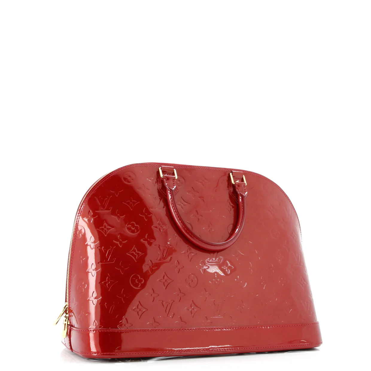 Alma Handbag Monogram Vernis GM - Deep Luxury