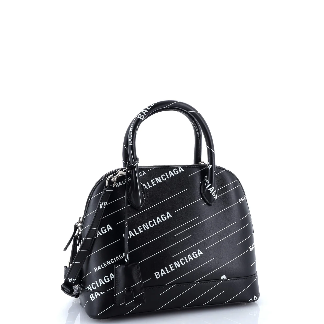 Logo Ville Bag Printed Leather Small - Deep Luxury