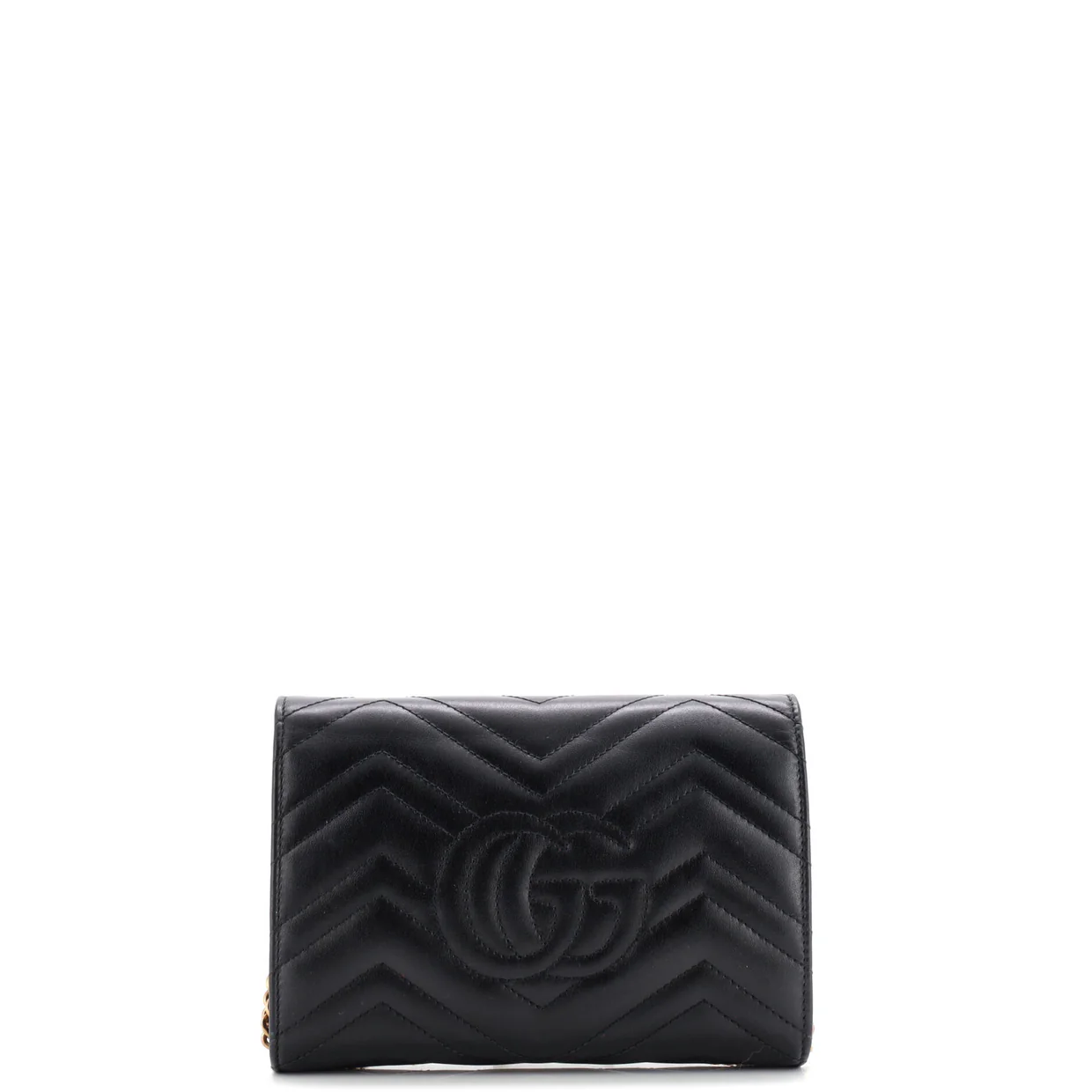 GG Marmont Chain Wallet Matelasse Leather Mini - Deep Luxury