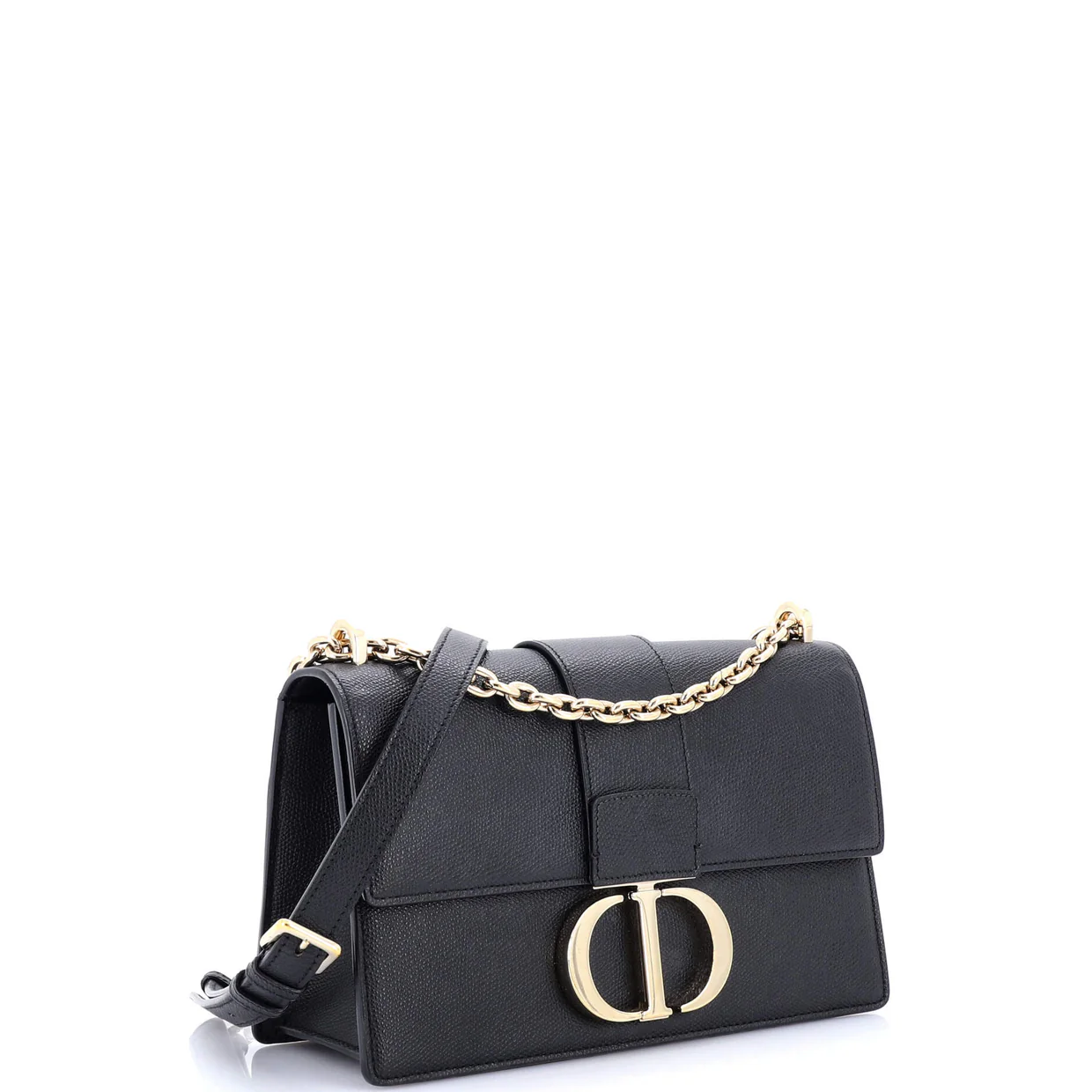 30 Montaigne Chain Flap Bag Leather - Deep Luxury