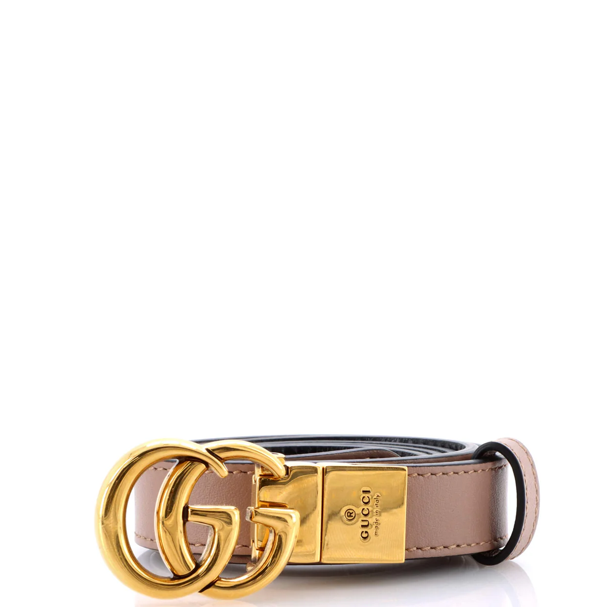 GG Marmont Reversible Belt Leather Thin - Deep Luxury