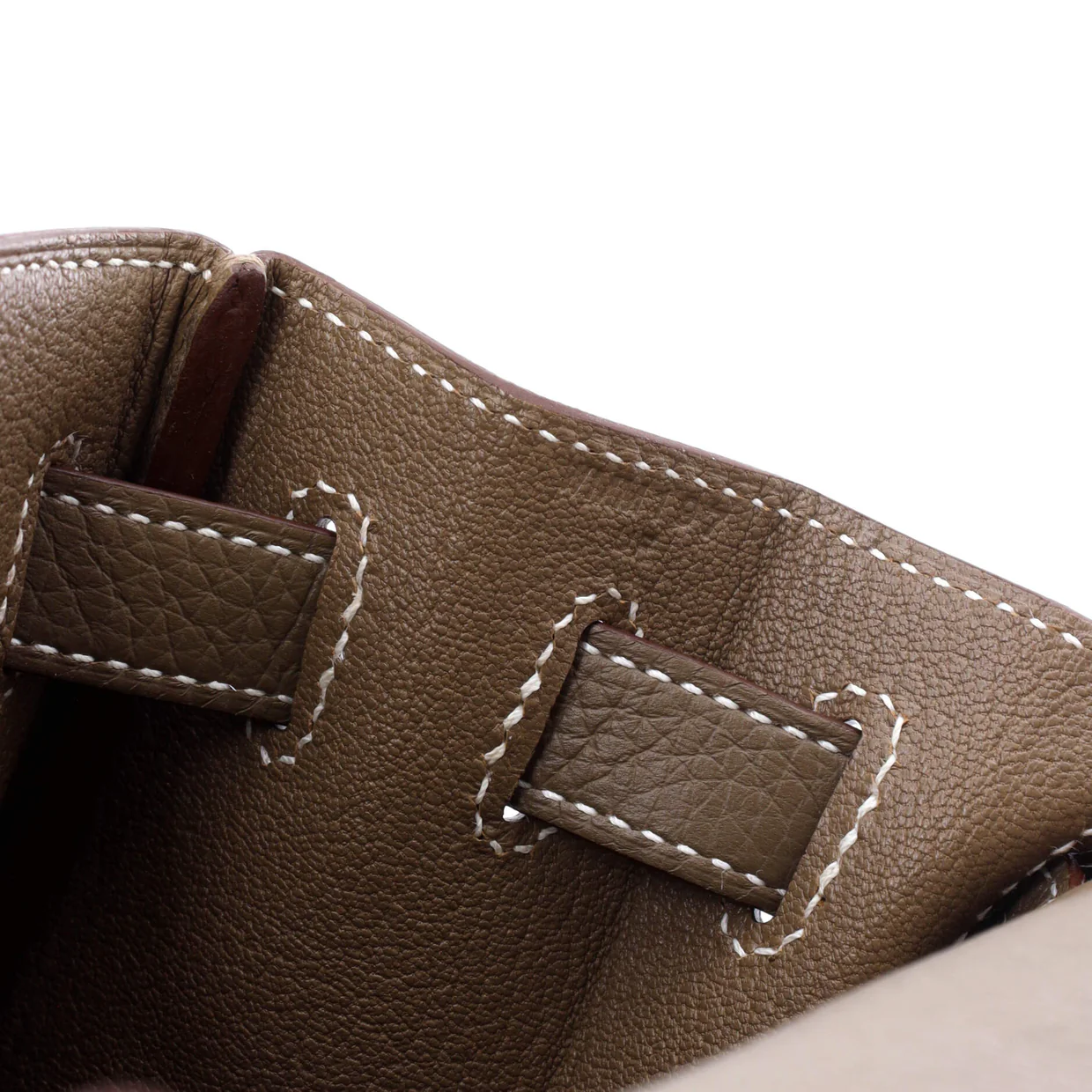 Kelly Handbag Grey Clemence with Palladium Hardware 28 - Deep Luxury