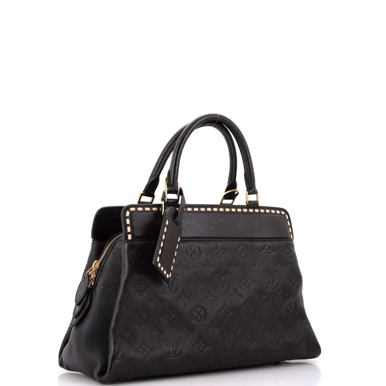 Vosges Handbag Whipstitch Monogram Empreinte Leather MM - Deep Luxury