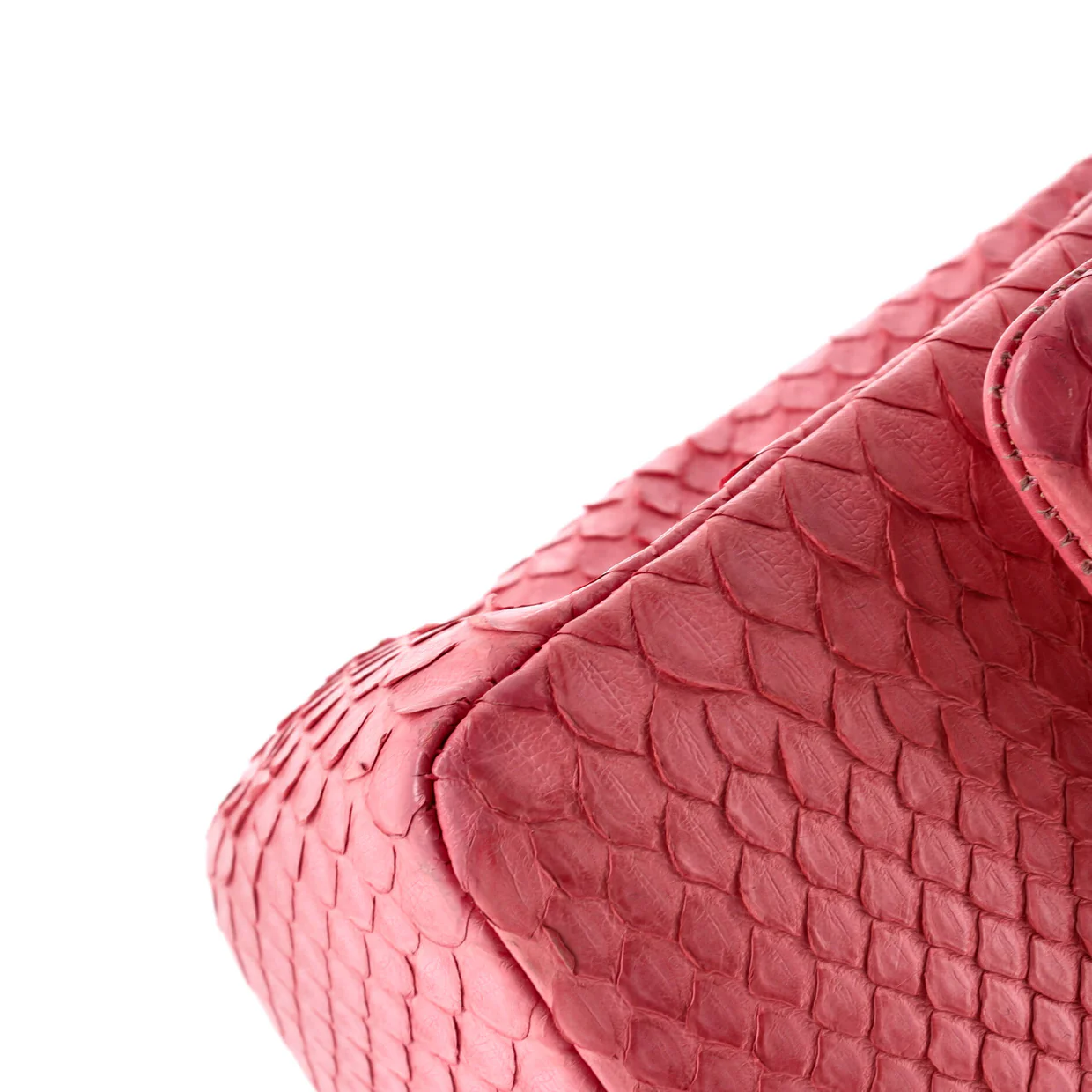 Classic Double Flap Bag Python Medium - Deep Luxury