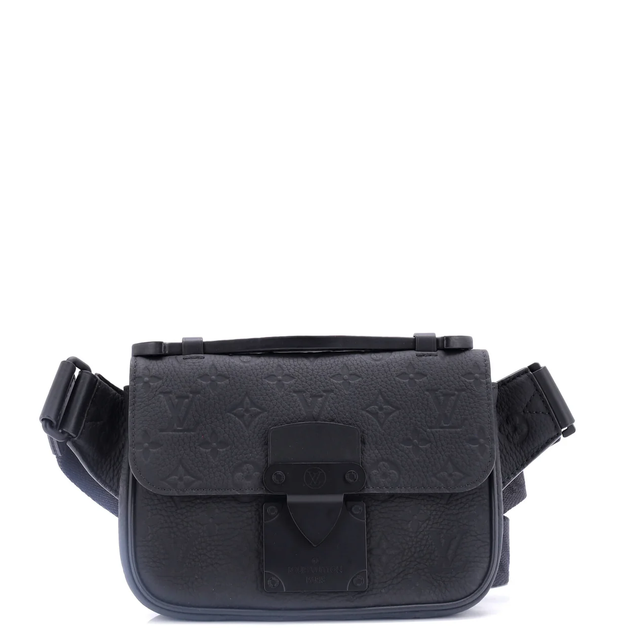 S Lock Sling Bag Monogram Taurillon Leather - Deep Luxury