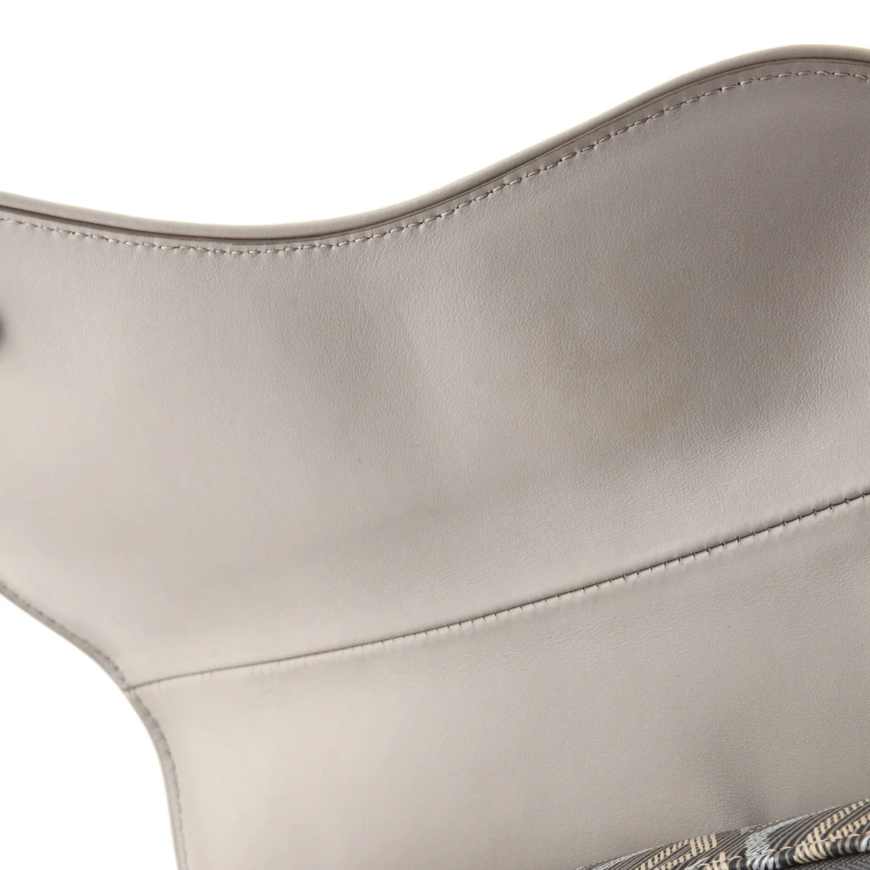 Saddle Crossbody Bag CD Diamond Coated Canvas and Leather - Deep Luxury