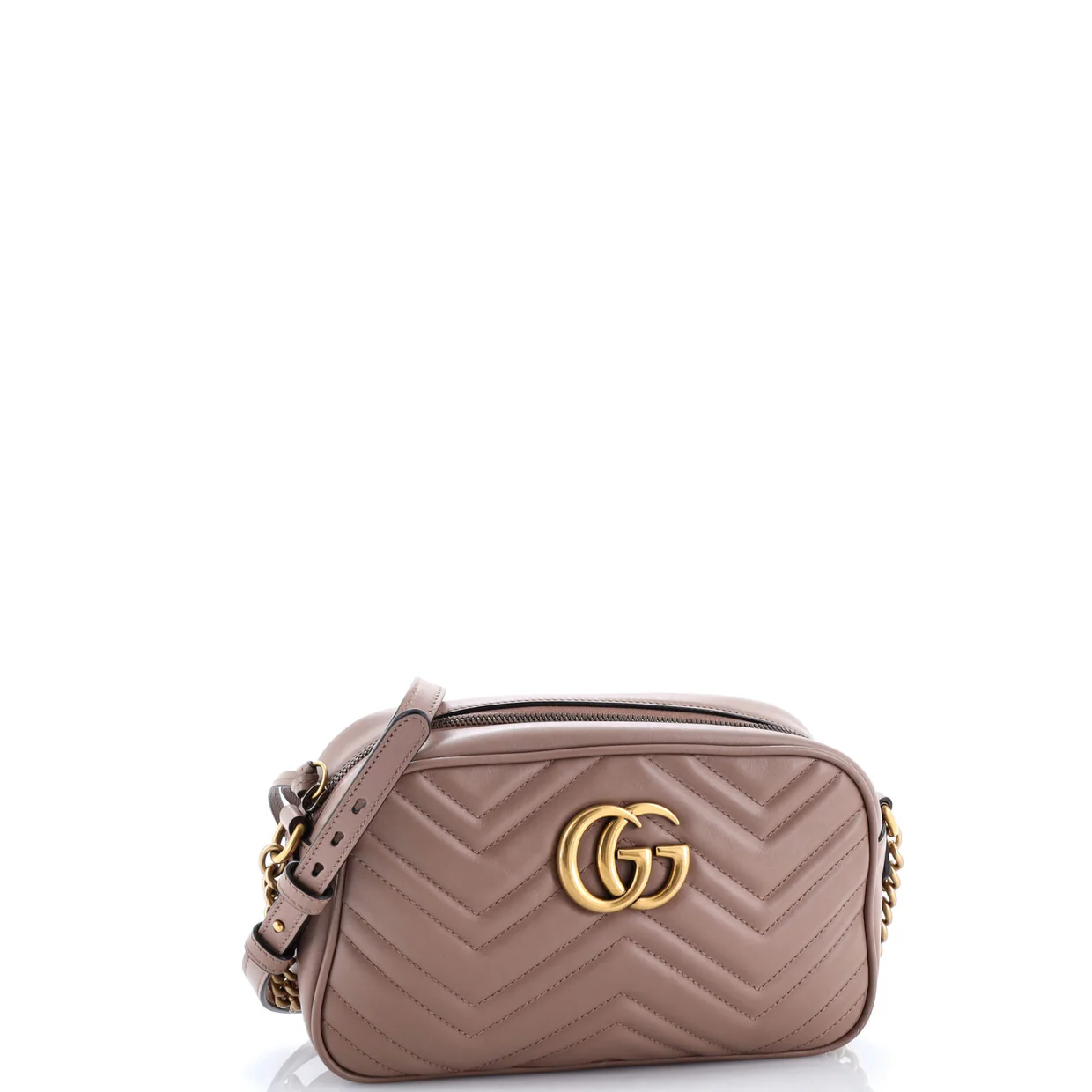 GG Marmont Shoulder Bag Matelasse Leather Small - Deep Luxury