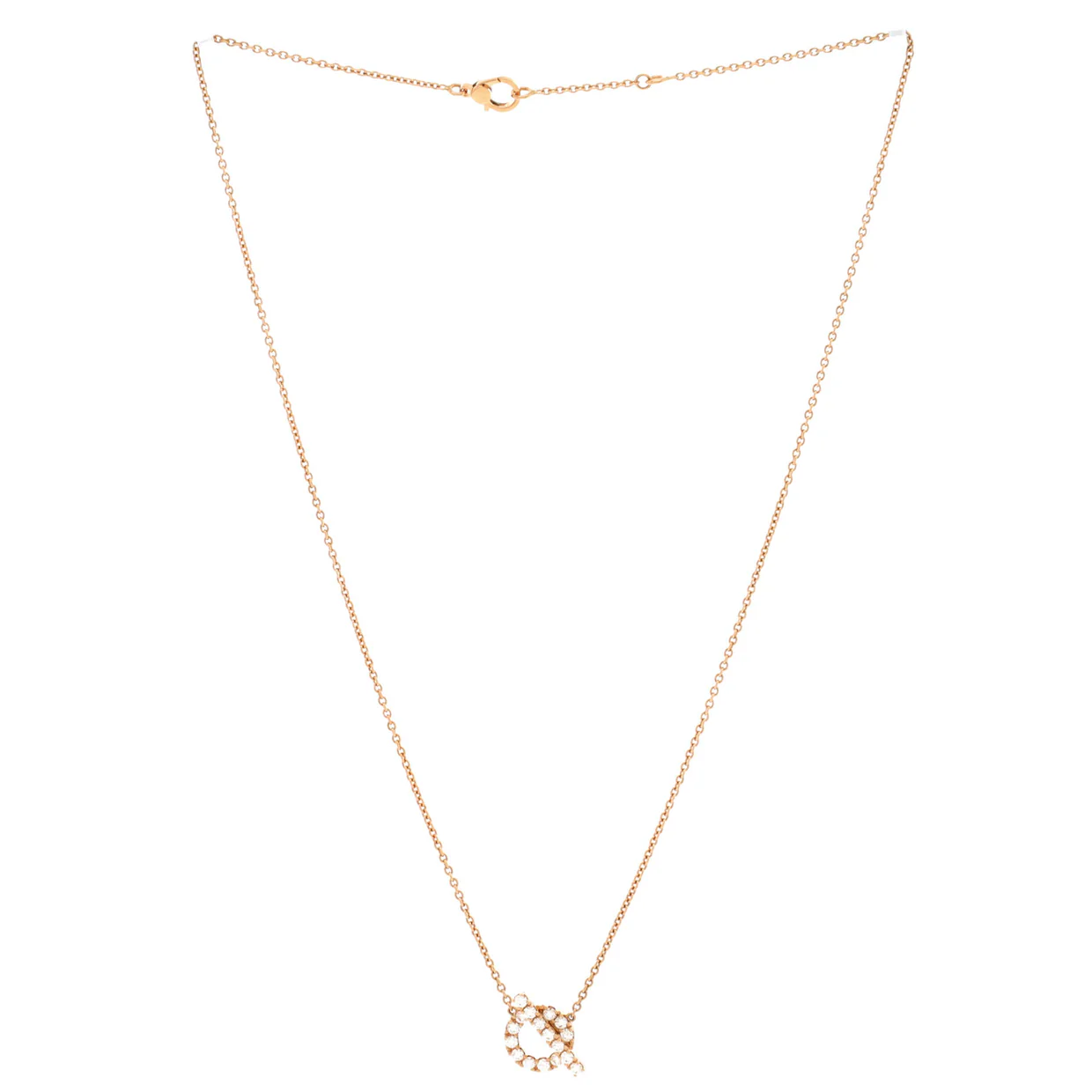 Finesse Pendant Necklace 18K Rose Gold and Diamonds - Deep Luxury