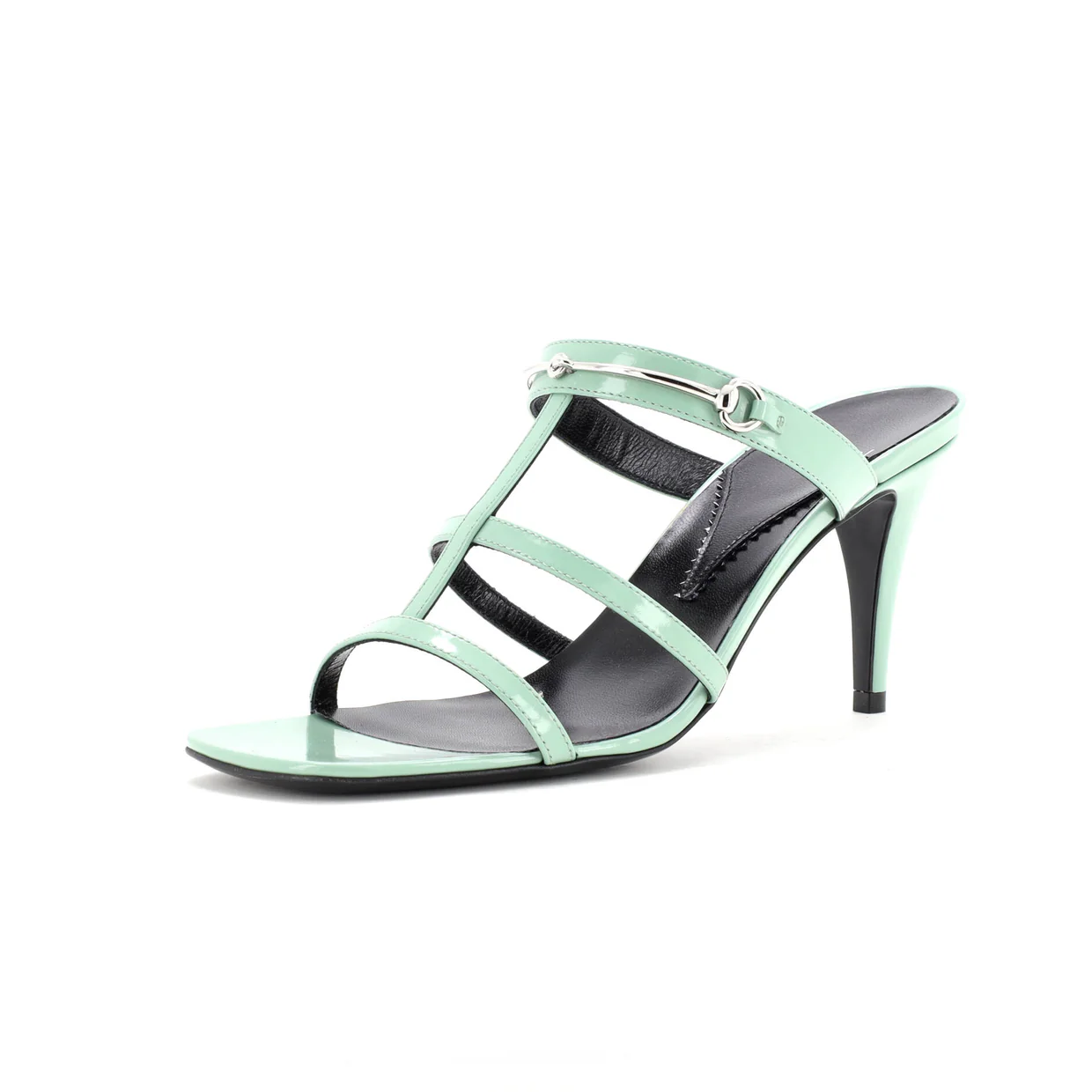 Women's Horsebit Cage Heeled Sandals Leather - Deep Luxury