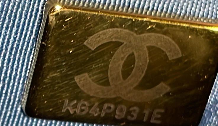 Denim Mood Chain Bucket Bag Logo Printed Quilted Fringe Denim Medium - Deep Luxury