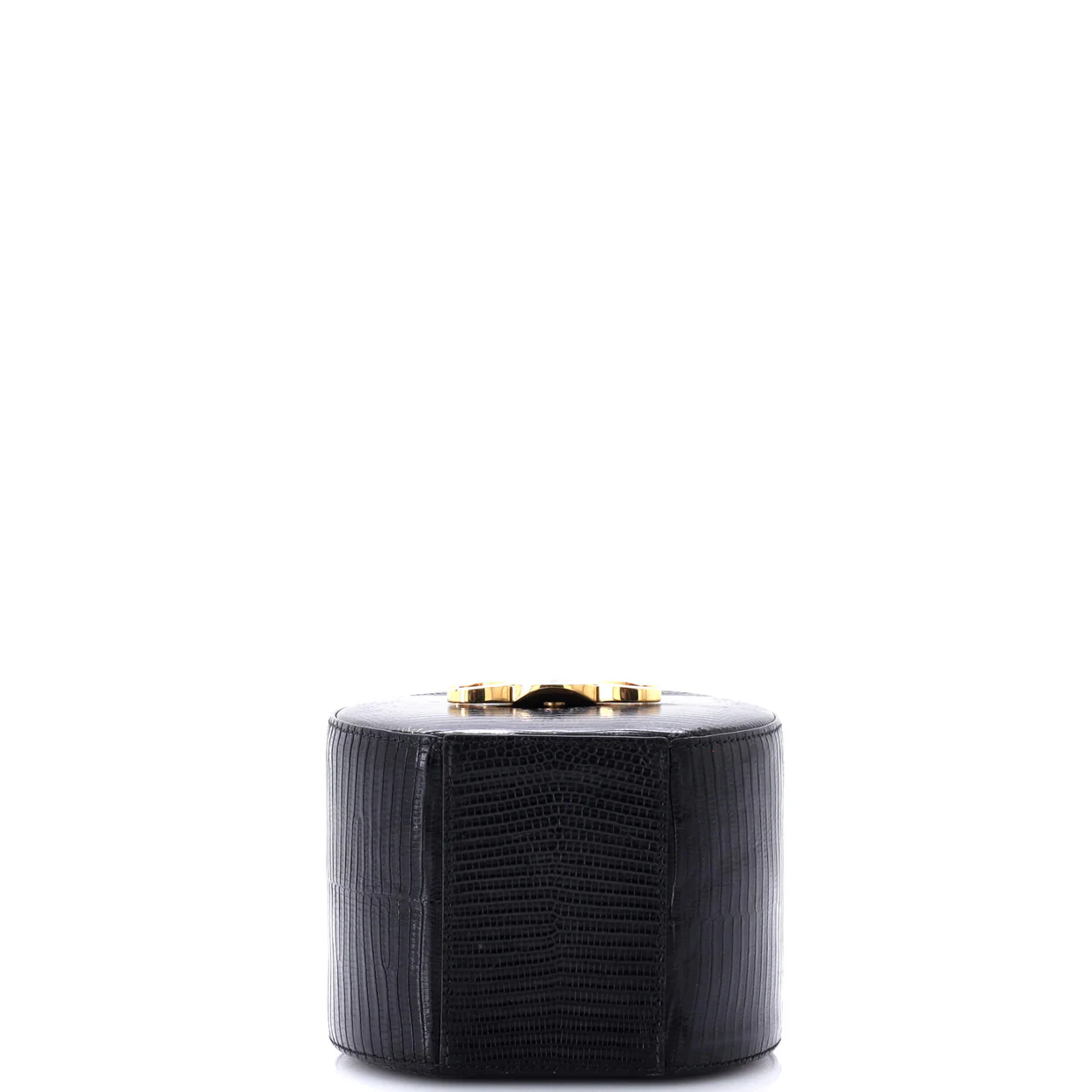 Round Box Bag Lizard - Deep Luxury