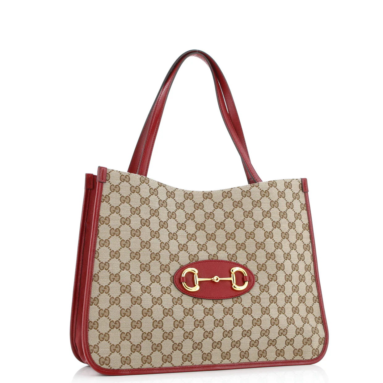Horsebit 1955 Tote GG Canvas with Leather Medium - Deep Luxury