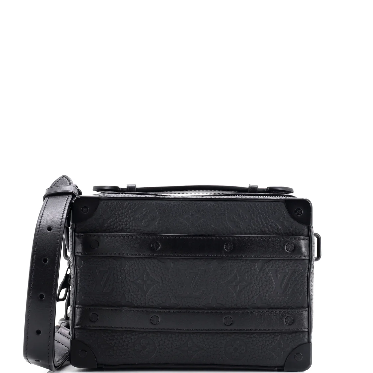 Handle Soft Trunk Bag Monogram Taurillon Leather - Deep Luxury