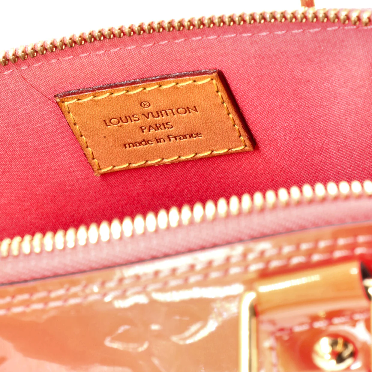 Alma Handbag Monogram Vernis BB - Deep Luxury