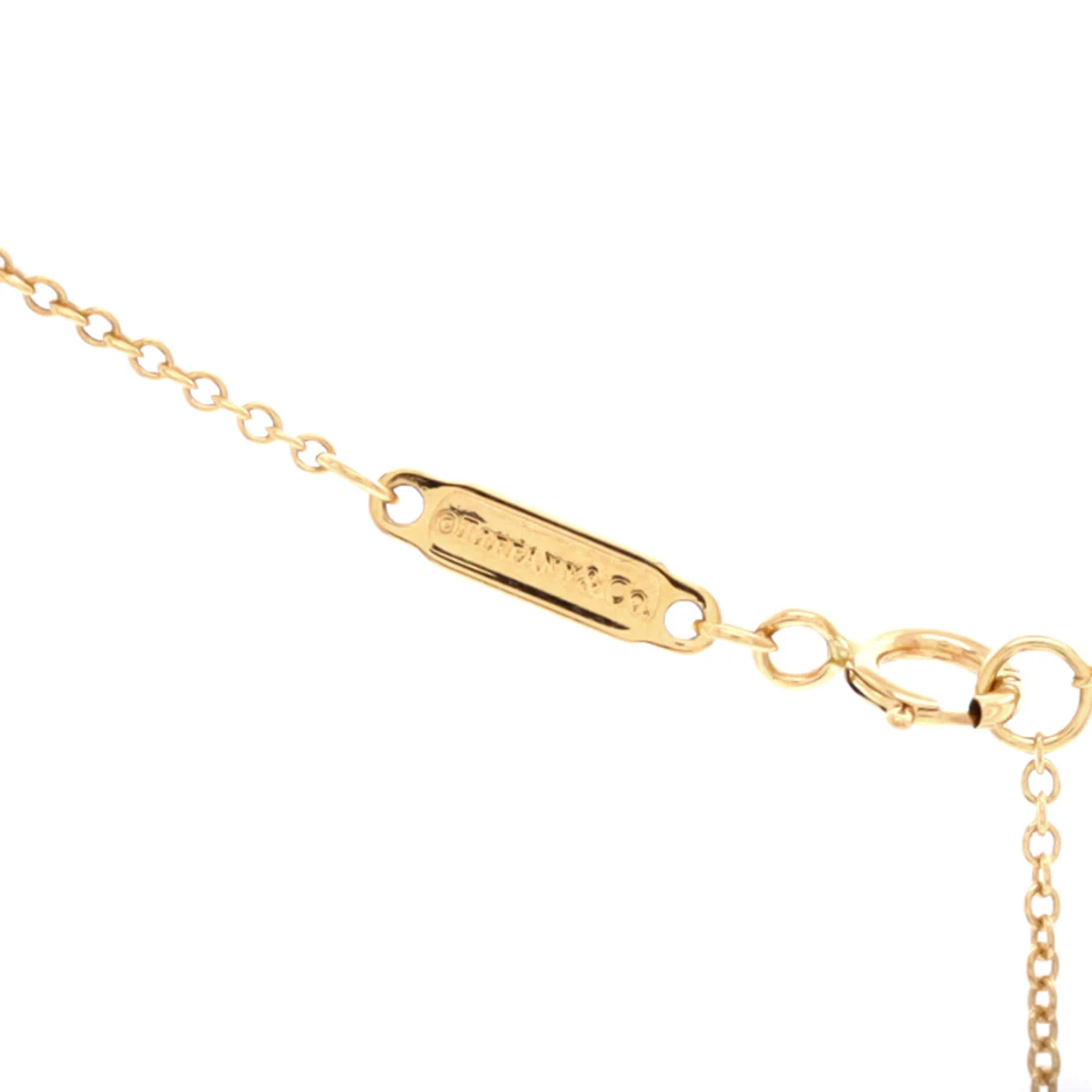 T Smile Pendant Necklace 18K Yellow Gold with Diamonds Mini - Deep Luxury