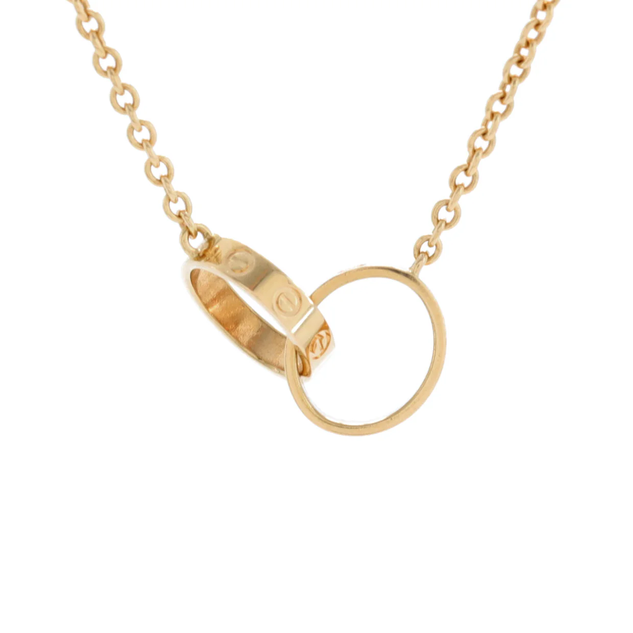 Love Interlocking Necklace 18K Yellow Gold - Deep Luxury