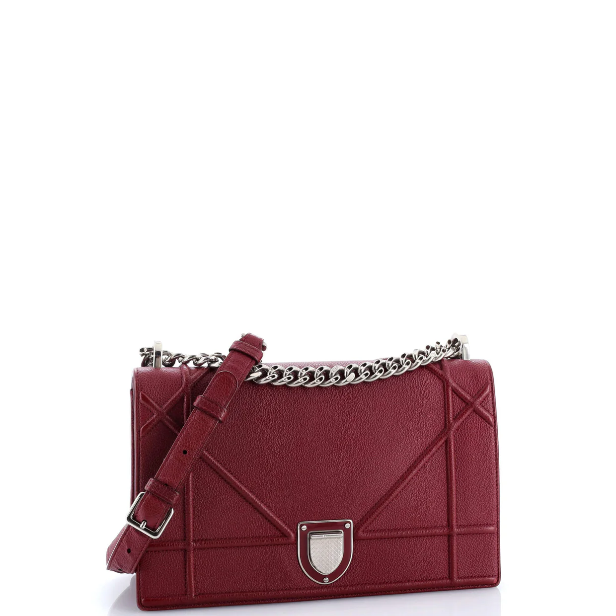 Diorama Flap Bag Grained Calfskin Medium - Deep Luxury