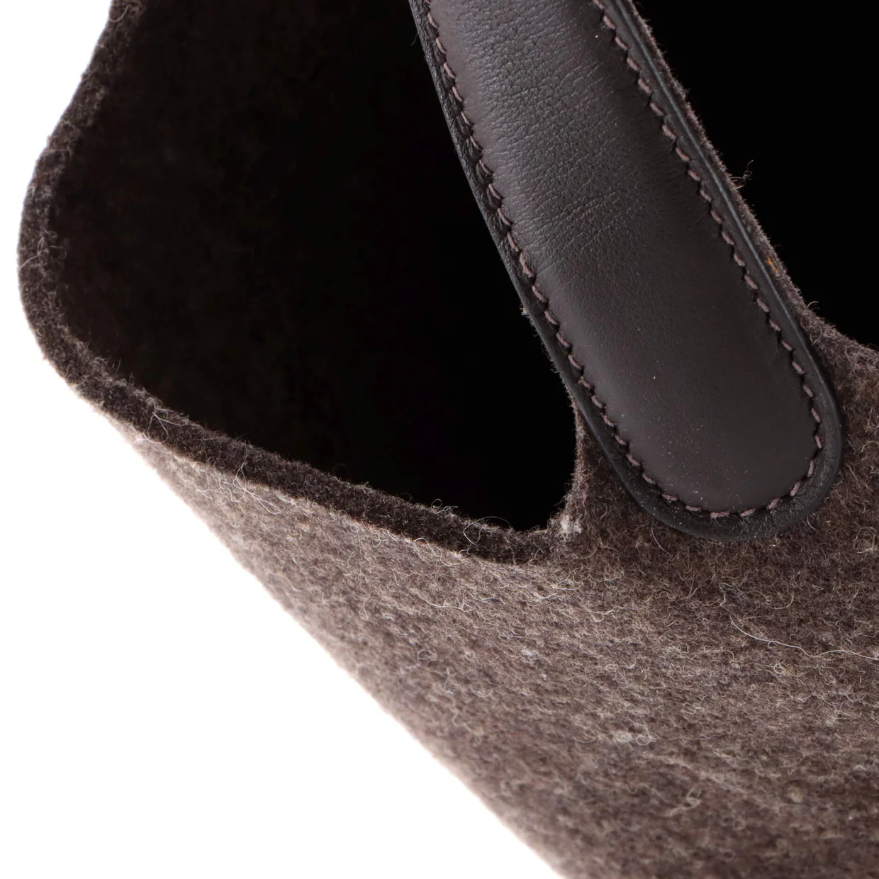 Picotin Lock Bag Felt with Leather MM - Deep Luxury