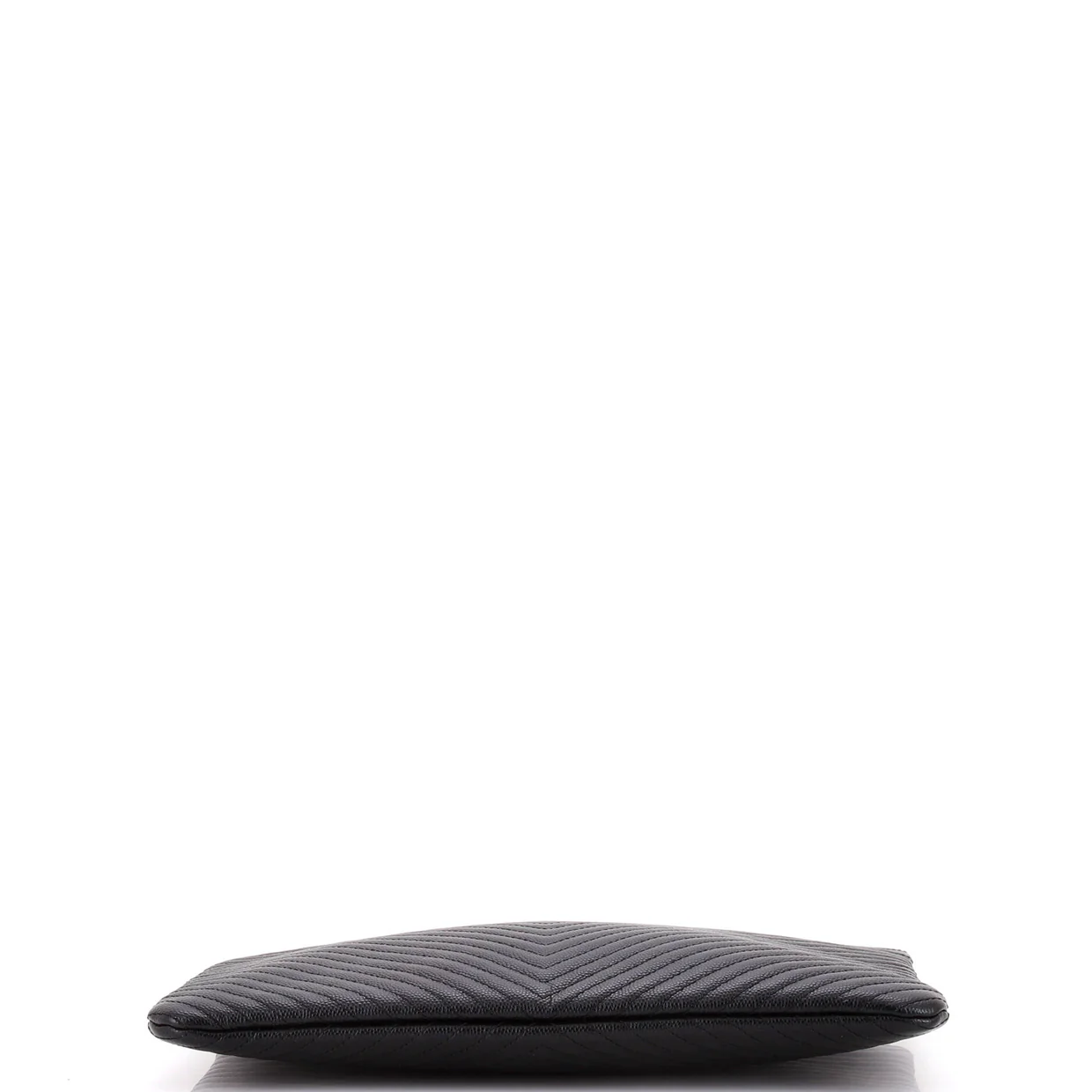 O Case Clutch Chevron Caviar Medium - Deep Luxury