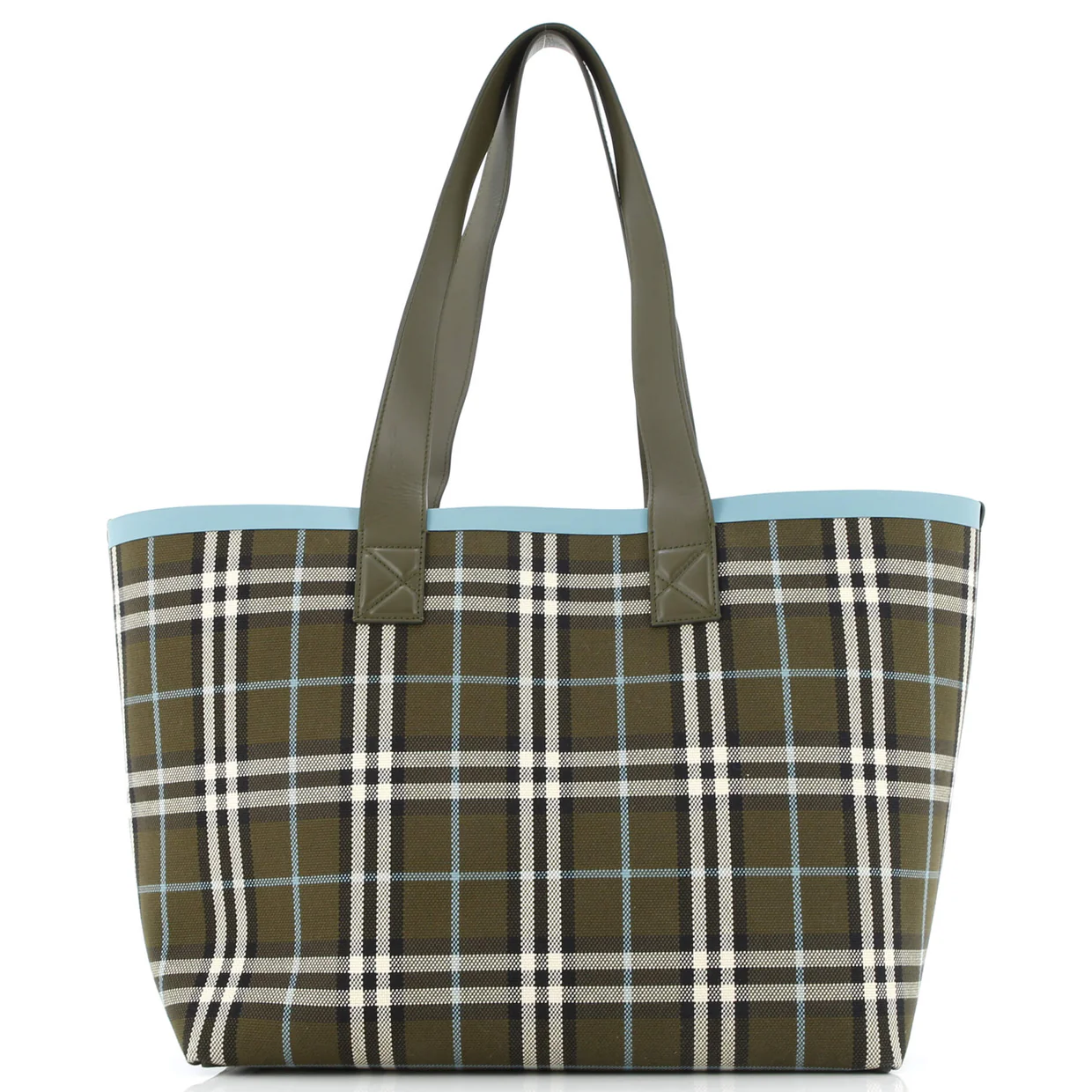 London Tote Check Canvas Medium - Deep Luxury