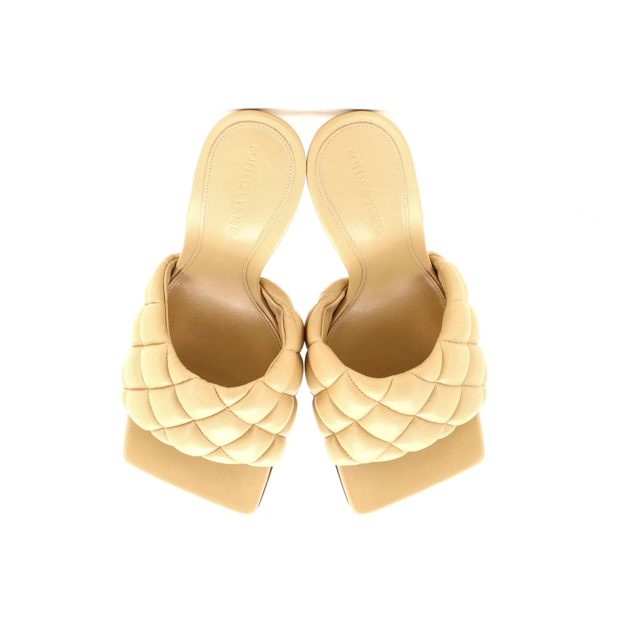 Women's The Padded Heeled Sandals Quilted Leather - Deep Luxury