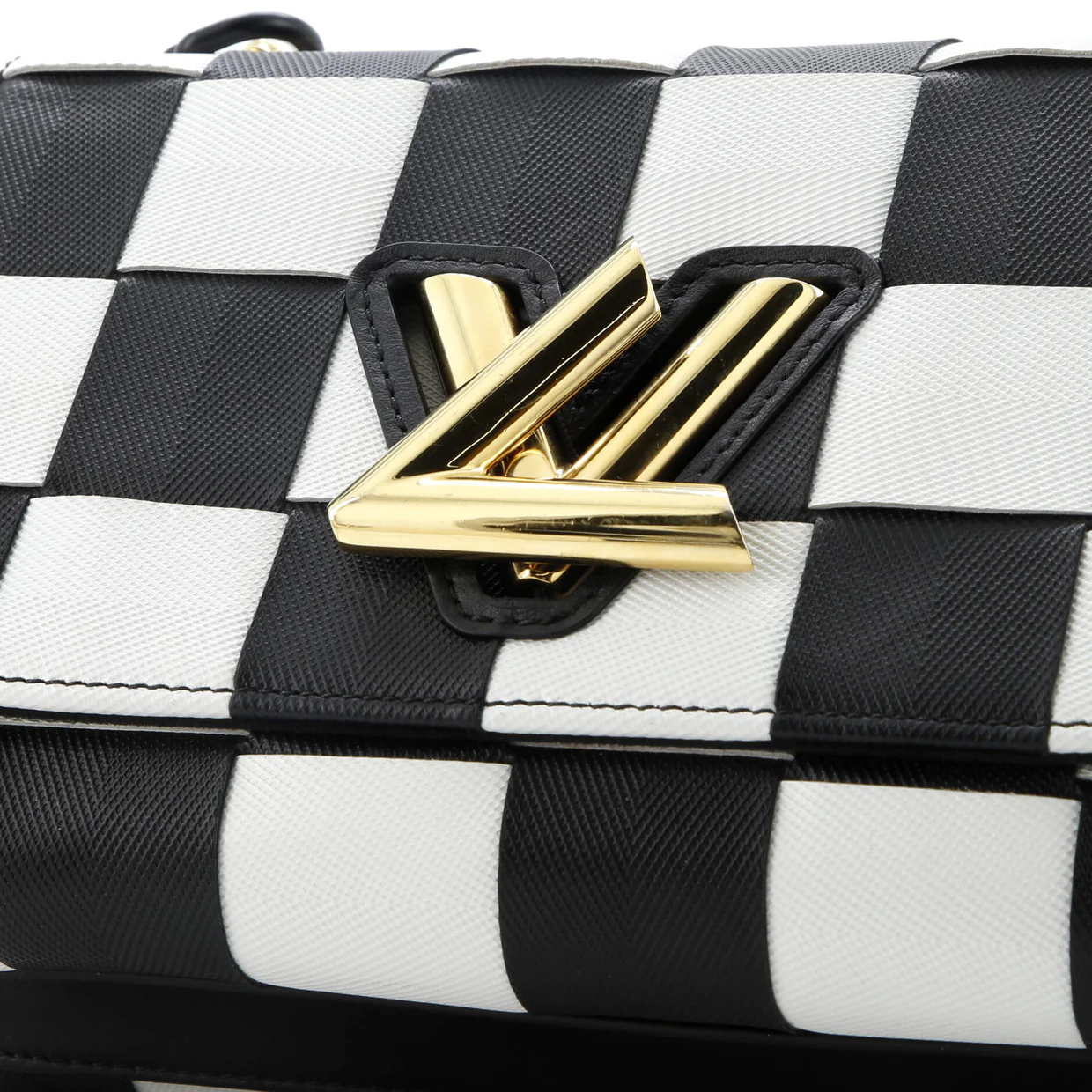 Twist Handbag Woven Epi Leather MM - Deep Luxury