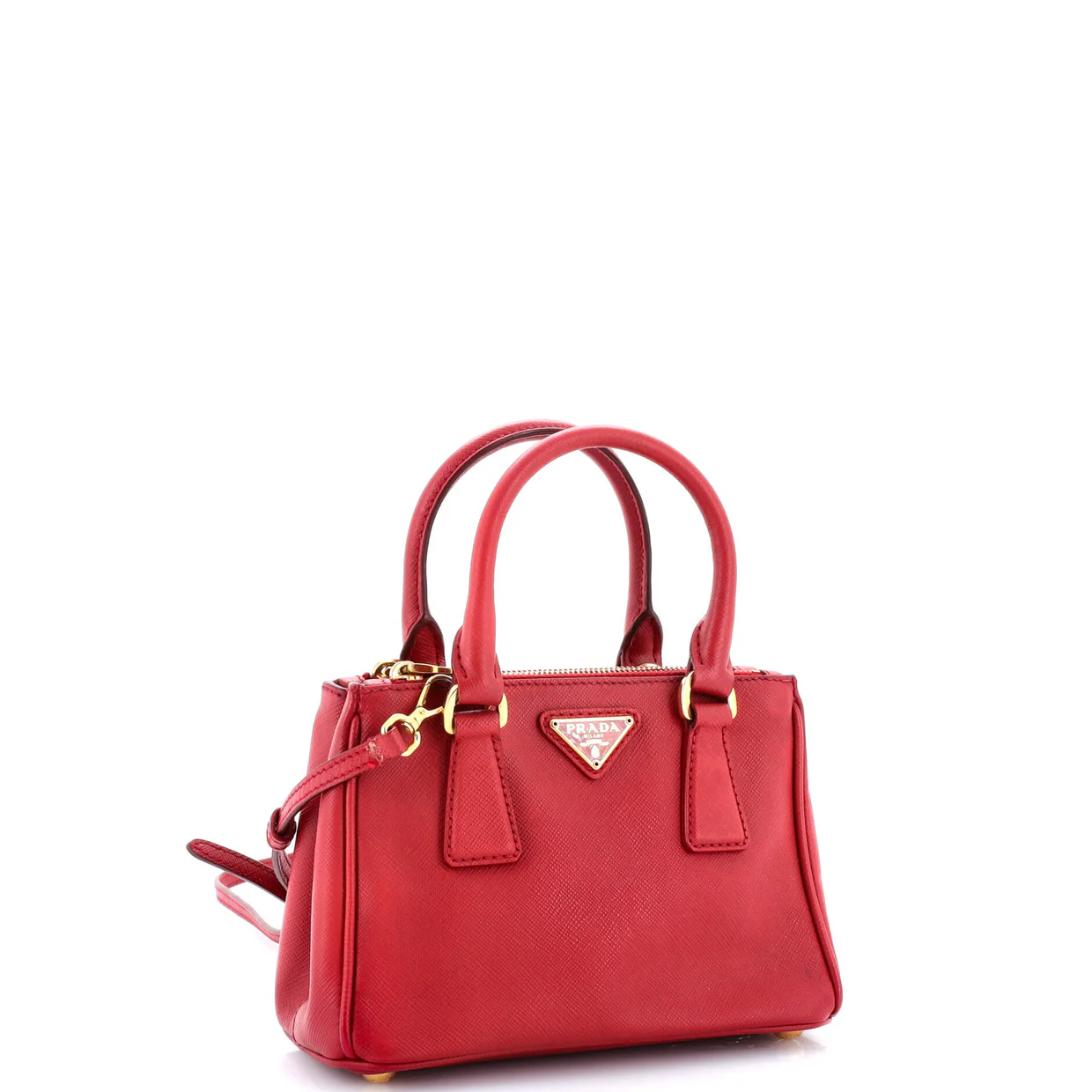 Galleria Double Zip Tote Saffiano Leather Mini - Deep Luxury